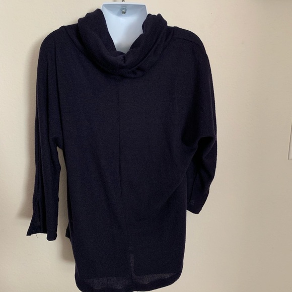 Copper Key Blue Girls Cowl Neck Sweater - Picture 3 of 3